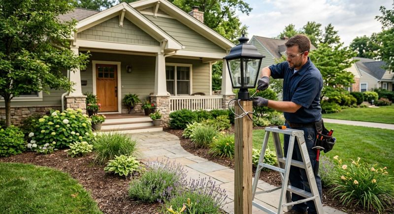 Backyard Lighting Service in Kansas City, KS