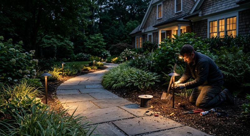 Garden Lighting Installation in Alpharetta, GA
