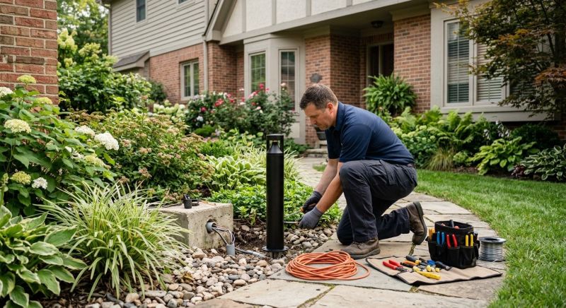 Terrace Lighting Installation in Alpharetta, GA